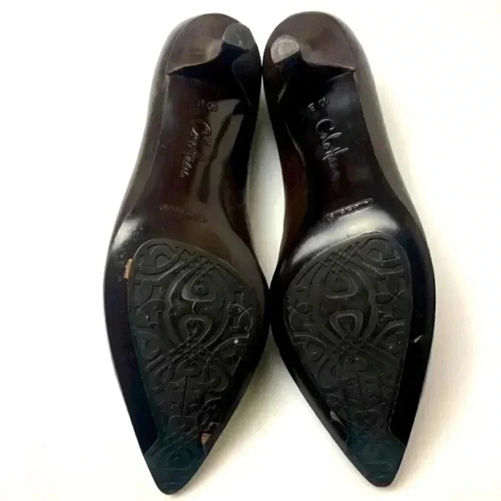 Cole Haan Vesta Pump Brown heels shoes size 10B - Picture 8 of 11